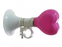 Toeter hartje roze/wit