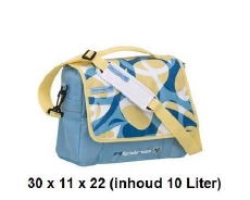 Enkele Tas Alpina Mondi Fleur Blauw/Geel